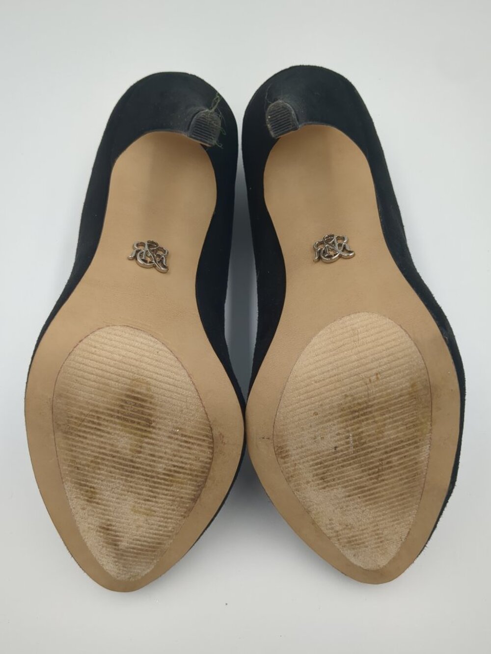 Rock & Republic Black Suede Slip-On Heel Women's size 7 - Picture 7 of 8